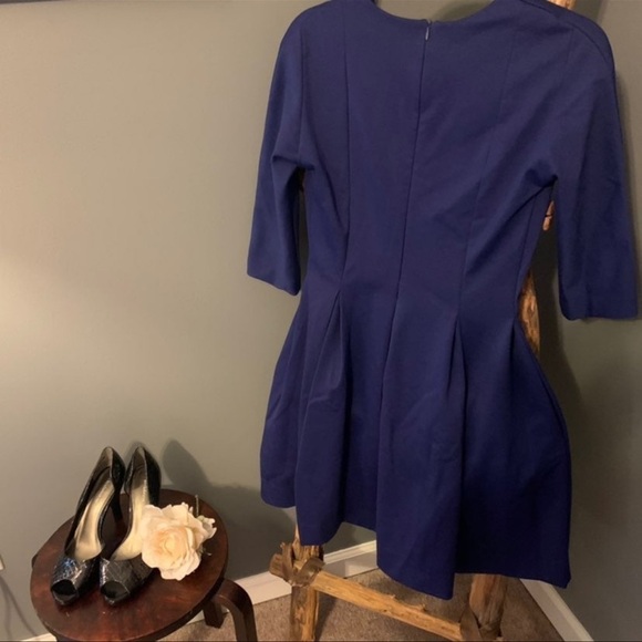 Gap Blue Fit & Flare Dress - Picture 2 of 5